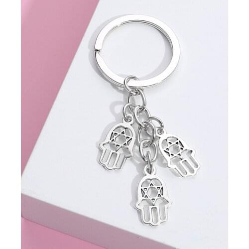 Cute Keychain New Design Key Ring Palm Hand Metal Key Chains For Women Men Handbag Accessorie Car Hanging Jewelry Handmade Gift