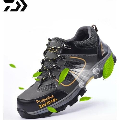2021 Daiwa Men Outdoor Hiking Fishing Shoes Mens Summer Breathable Anti-puncture Protective Work Shoes Walking Hiking Shoes