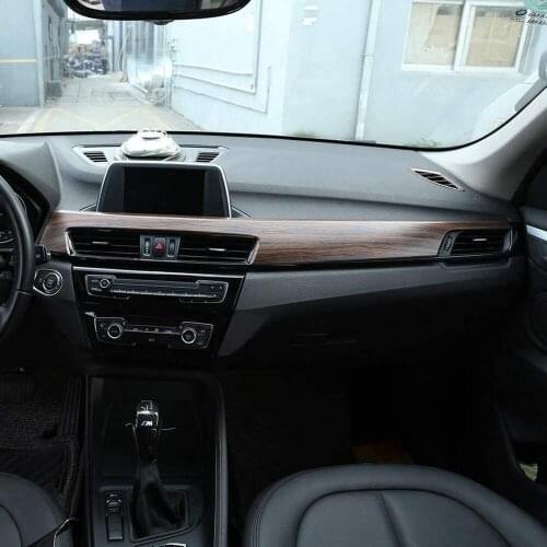 ABS Plastic Front Protection Panel Cover Trim for BMW X1 F48 2016-2018 X2 F47 2018 Left Hand Driver Pine Wood