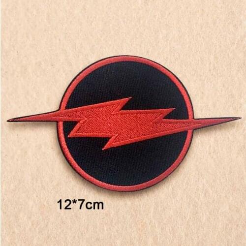 Punk Flash Iron On Patches Embroidered Clothes Patch For Clothing Man Clothes Stickers Garment Apparel Accessories