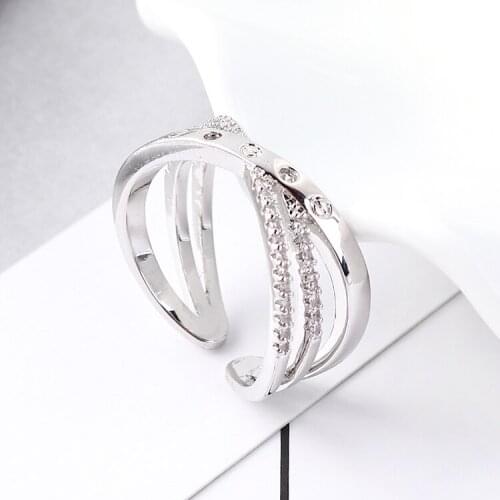 Real Austrian Crystals Brand AAA Zirconia Micro Inlays Fashion Ring for women New Sale Hot Round Se-139210