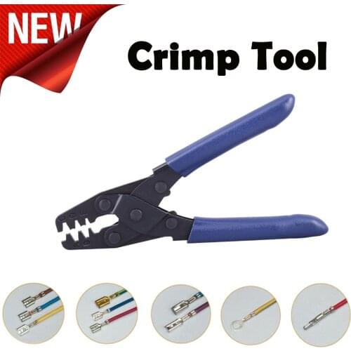 Crimping Pliers Interchangeable Mold Wire Crimping Tool Wiring Crimping Crimper Ratchet Open Barrel Kit 10-22 Awg Herramientas