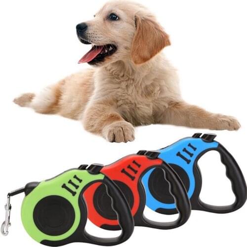3/5M Dog Leash Durable Leash Automatic Retractable Walking Running Leads Dog Cat Leashes Extending Dogs Pet Products