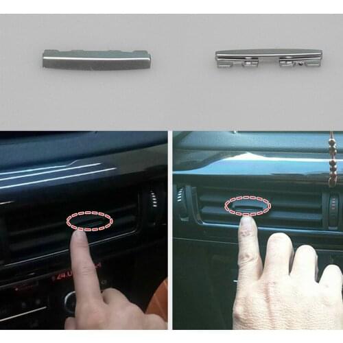 Car Air Conditioning Vent Outlet With Chrome Plate Clip Wind Direction Adjustment Plectrum for BMW X5 X6 F15 F16 Toggle Piece