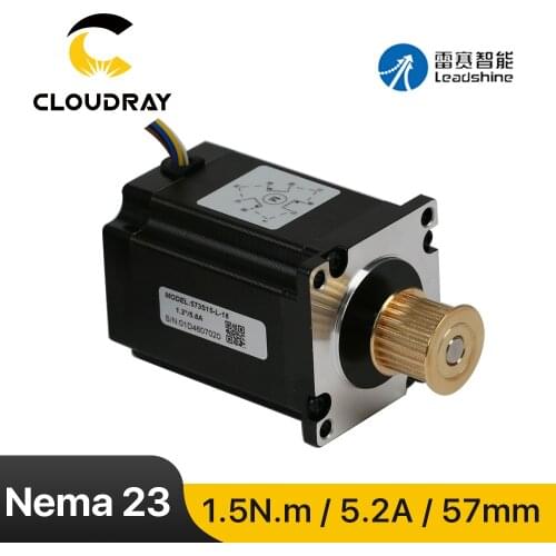 Leadshine Nema 23 Stepper Motor 3 Phase 57mm 150Ncm 5.2A Stepper Motor(573S15-L-18)with GEAR for 3D printer CNC XYZ