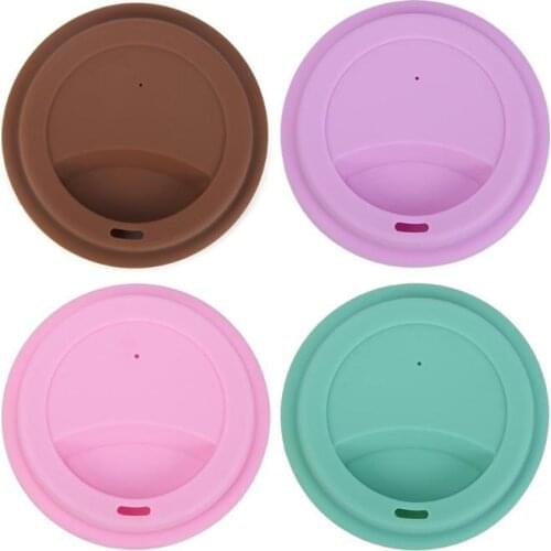 Silicone Insulation Leakproof Cup Lid Heat Resistant Anti-Dust Cup Cover Kitchen Tea Coffee Sealing Lid Caps Home Supplies New