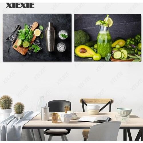 Nordic Minimalist Hd Wall Art Vegetable Fruits Home Decor Pictures Healthy Food Canvas Paintings Modular Kitchen Posters Printed