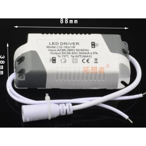 300MA Stable Quality Power Supply LED DriverTransformer Switch For Different PowerLED Lights 1-36w 1w 36w 18w 25w 12w