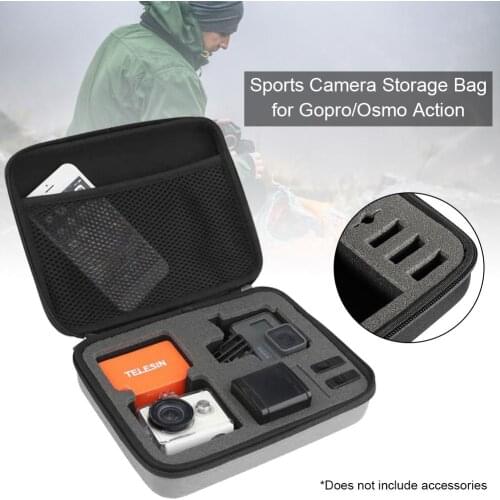 Medium Camera Bag Digital Storage Bag Protective EVA Bag For Gopro Hero 7 6 5 4 3 2& Osmo Action Sports Camera Bag Carrying Case