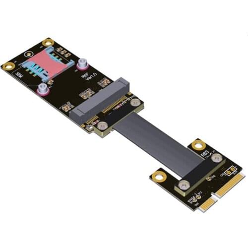 MPCIe to PCIe X1 Extension Cable,Mini PCI-E ( Mini Card ) Extension Cable MPCIe Extender Adapter Extension Cable