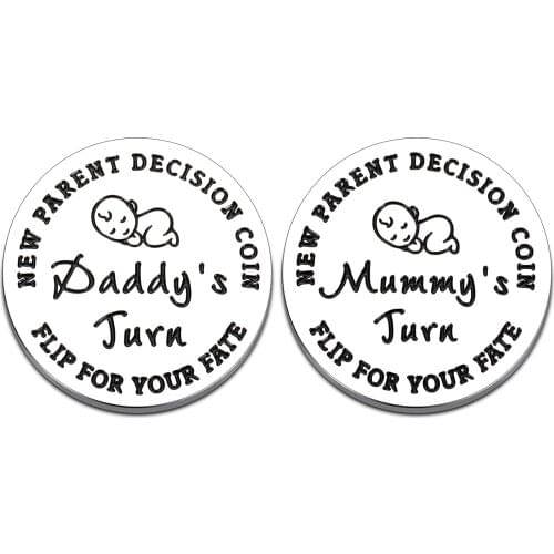 Fun Cute Double-side Decision Coin Suitable For Pregnancy,Baby Gift For New Parents,Christmas Birthday Gift DIY Custom Wholesale