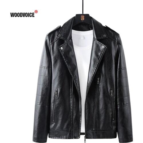 Мужские куртки из искусственной кожи Woodvoice China At AliExpress