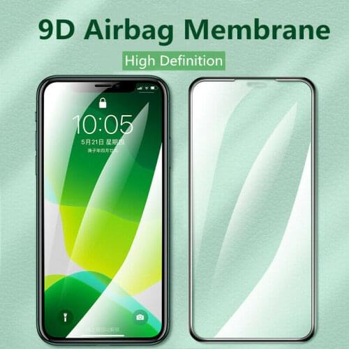 9D Airbag Edge Protective Tempered glass for iPhone 7 8 Plus 11 12 Mini Pro Max Film On iPhone X XR XS Max Screen Protector
