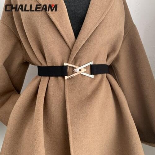 Triangle belt womens decorative elastic elastic with dress sweater suit waist simple belt versatile fashion girdle x254