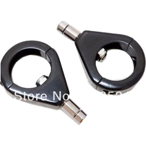 Free Shipping 1 Pair Black Turn Signal Indicator Relocation 39mm Fork Clamp Mount For Harley Honda Yamaha Suzuki Kawasaki