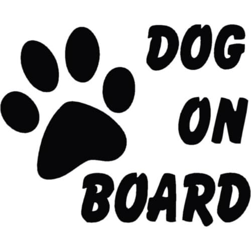 10-50pcs 14.5*12cm Baby Pet Dog on Board Car ctyling Stylish Car Stickers Reflective Sticker