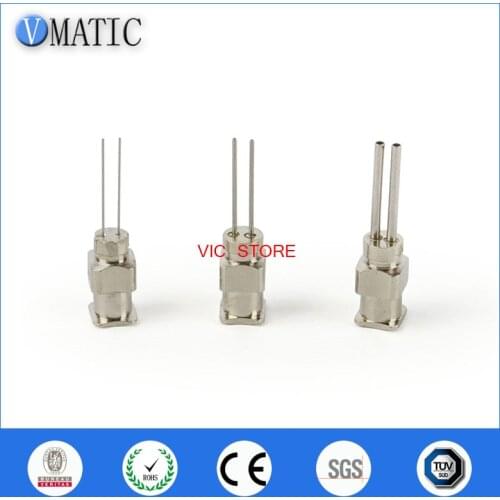 Free Shipping 12PCS 18G-27G Dual Metal Glue Dispensing Needle Tip Liquid Dispenser Needle