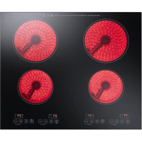 3 4 Heads Built In Electric Ceramic Stove Heat Dissipation Digital Display Embedded Electric Cooker Fast Heating Cooker