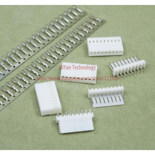 50sets/lot) connector KF2510 2510 9Pin Pitch:2.54MM/0.1inch 180 Degree Pin Header + Terminal + Housing KF2510-9P