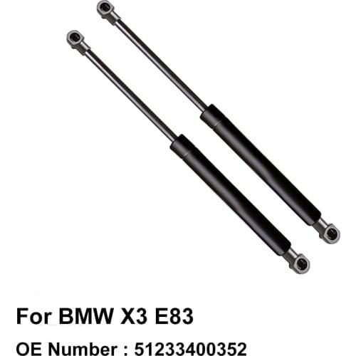 Hood Lift Cylinder Gas Pressurized Spring 51233400352 for BMW X3 E83 2003 2004 2005 2006 2007 2008 2009 2010