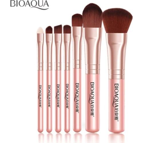 BIOAQUA Beauty 7PCS Pro Women Facial Makeup Brushes Set Face Cosmetic Eye Shadow Foundation Blush Brush Make Up Brush Tool