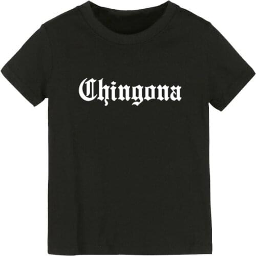 Chingona mexico latina Print Kids tshirt Boy Girl shirt Children Toddler Clothes Funny Street Top Tees CZ-144