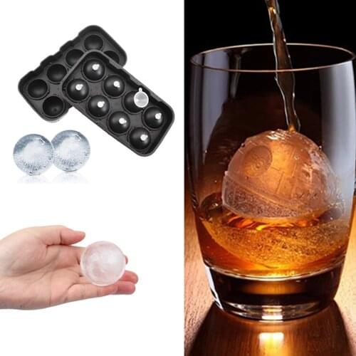 8 Cell Ice Cubed Mold Kitchen Stackable Slow Melting DIY Ball Round Jelly Making Mould Home Cocktail Drink Make Molds