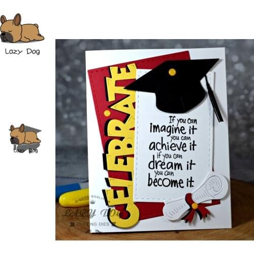 Bachelor Cap Metal Cutting Dies Scrapbooking Stencil DIY Decorative Craft Embossing Die Cuts Card Making New Dies For 2019