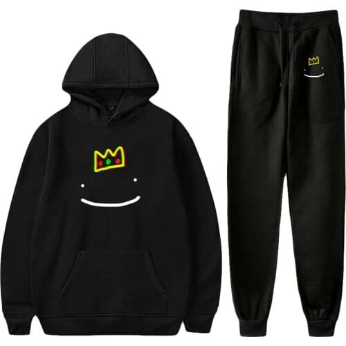 WAWNI Ranboo Hoodie 2 Piece Suit Fashion Hoodies + Sweatpants Winter Trend Clothing Suit Hip Hop Two-piece Sets Cosplay Suit