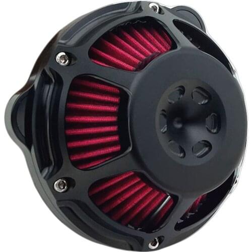 RSD Motorcycle Air Cleaner Cnc Filter Cut Kit Intake Aluminum Black for Harley XL Sportster 883 1200 Softail Dyna Touring