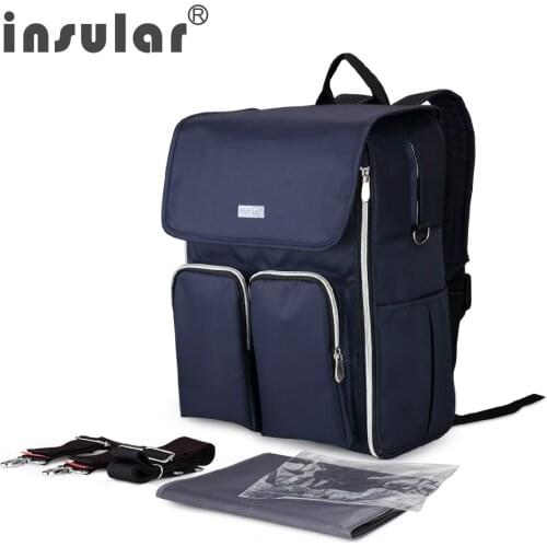 Insular diaper bags Backpack mummy portable multifunctional baby diaper bag baby large storagemummy maternity bag Messenger