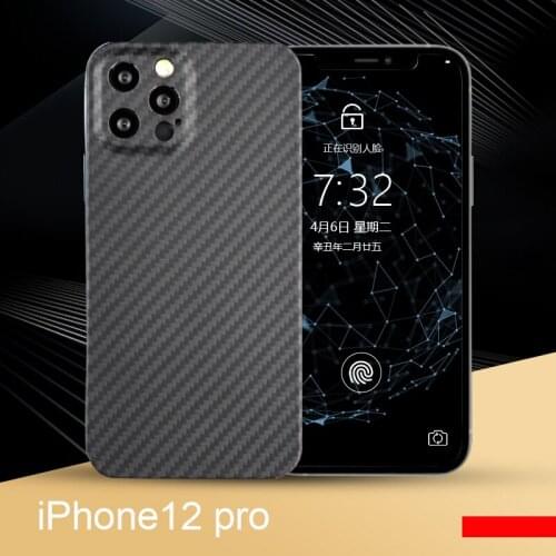 Fine Hole Full Coverage Pure Carbon Fiber Phone Case For iPhone12 Mini 12Pro 12Promax Ultra-Thin Carbon Fiber Phone Case Cover