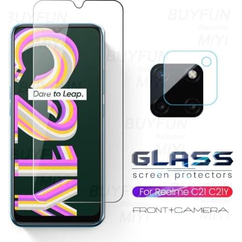 Realmi c21y glass 1-to-3 camera protective glass for realme realmy c21 c21y c 21 y 21y 6.5'' phone screen protectors film cover