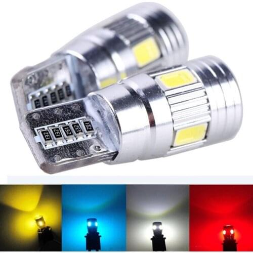 Factory direct selling auto led canbus T10 5730 6SMD decoding W5W led width indicator light