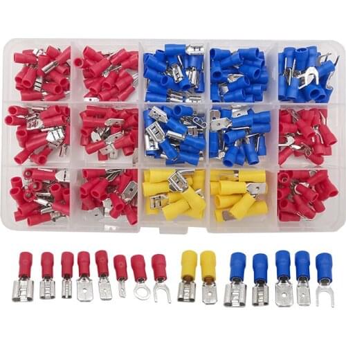1Set(280Pcs) Small Crimp Electrical Wire Connector Insulated Male Female Tools Spade Mixed Terminal DIY Accessories Kit