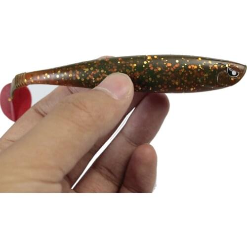 1pcs fishing Soft Lure 12cm/10g Artificial Shaped eye T tail Swimbaits Silicone Bait Easy Shiner Carp Fishing tackle