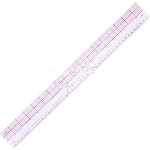 1PCS Styling Design Straight Ruler French Curve Hip Curve Cut-Out Slot Sewing Tools B95