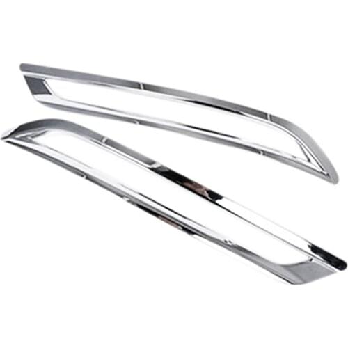 2Pcs Car Chrome-Plated Rear Fog Lamp Cover Fog Lamp Frame Fog Lamp Decoration Suitable for Volvo XC60 -2020