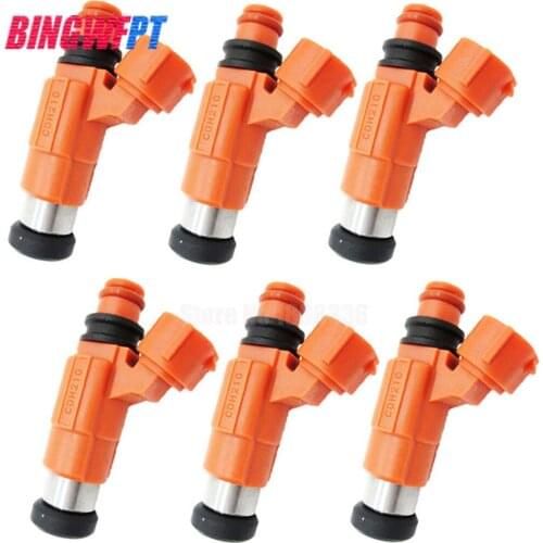6PCS Flow Matched & New fuel injectors CDH210 (7310597) for Yamaha Outboard For Mitsubishi Eclipse For CHRYSLER DODGE INP771