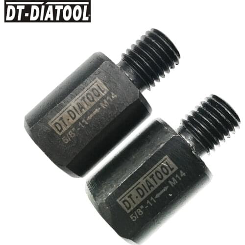 DT-DIATOOL 2pcs M14 Male Thread to 5/8"-11 Female Thread Adapter For Diamond Core Bits Grinding Wheel Connection Converter