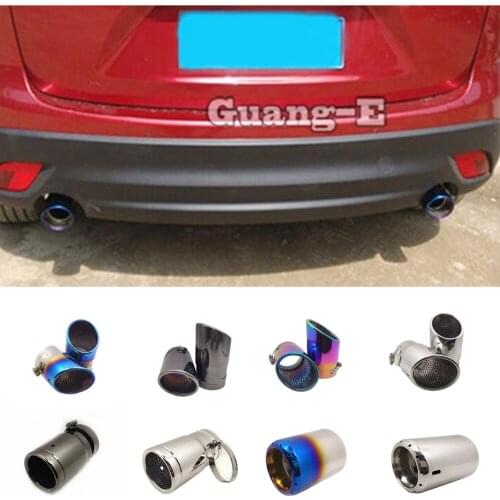 Car Muffler Back End Pipe Exhaust Tip Tail Outlet Vent For CX-5 2012-2021/CX-3 2017-2021/CX-4 2016-2021/CX-30 2019-2021 2pcs