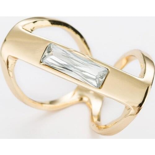 Free Shipping New Style Alloy Glossy Square Finger Hand Ornament Accessory Rings Wholesale