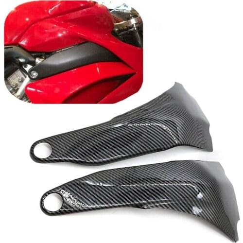 Carbon Fiber Black Frame Covers Plain/ Twill Weave Gloss Fairing For Ducati Panigale V4 / V4S 2018 2019 Motorcycle Parts