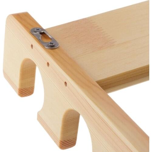 Wooden Fishing Rod Pole Holder Rod Wall Mounted Rack For 6-piece Rods Poles