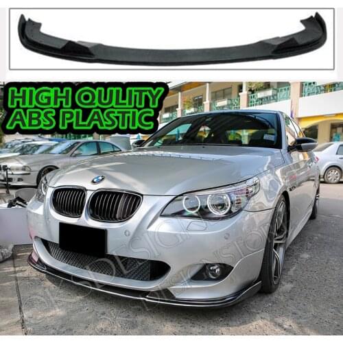 For BMW 5 Series E60 2003-2010 Hamman Style Front Bumper Lip Glossy Black Splitter Diffuser Lip Body Kit Spoiler
