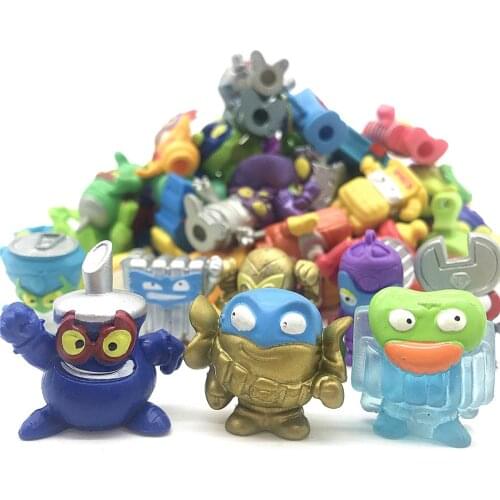 Superzings Series 1 2 3 Garbage Rubber Cartoon Anime Action Figures Toy Collection Model Rubber Toy for Kids Gift