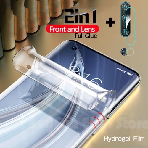 2in1 Soft TPU Film On For Xiaomi Mi 10 Pro Sticker Hydrogel Screen Protector For Xiaomi Note 10 10Pro Mi10 Pro Film Not Glass