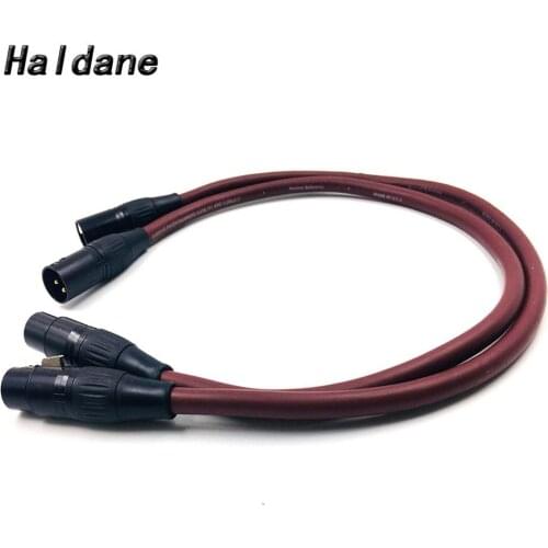 Haldane HIFI 3PIN XLR Male to Female Cable XLR Balanced Reference Interconnect Audio Cable for TARA Labs Prism OMNI 2 Wire