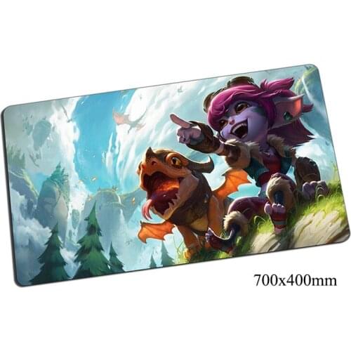 Tristana mouse pad 700x400x2mm gaming mousepad gear lol gamer mouse mat pad Yordle Gunner keyboard computer big mouse play mats