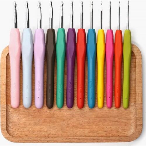 Colorful Crochet Hooks Knitting Needles 2-8mm Sewing Weave Tools For Hangmade Craft Sweater Sock Bag Making Home Supplies